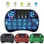Rii I8B Rechargeable Wireless Backlit Mini Keyboard With Touchpad