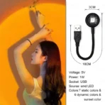 USB Sunset Lamp LED Rainbow Night Light - Image 9