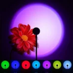 USB Sunset Lamp LED Rainbow Night Light - Image 3